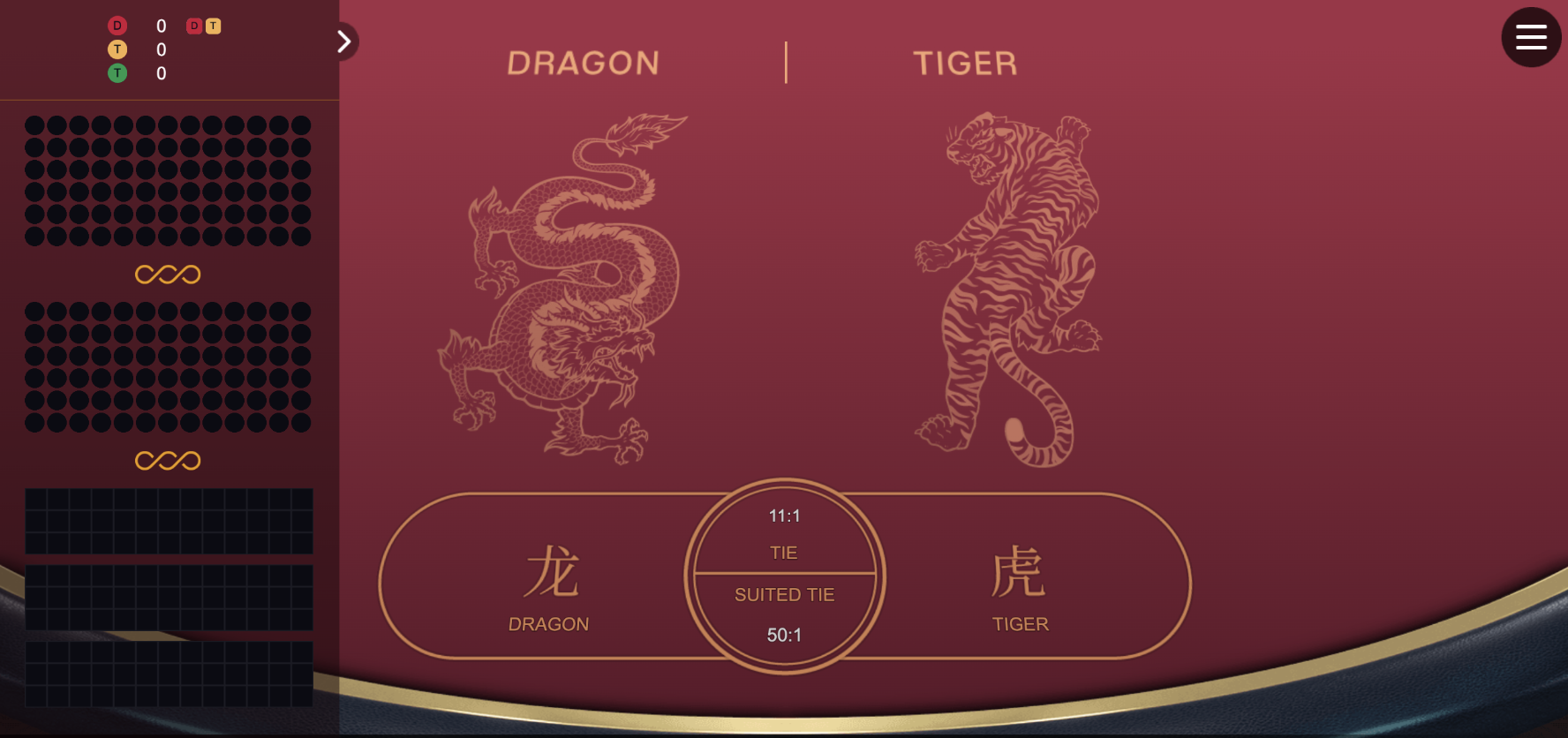 dragon tiger como jogar